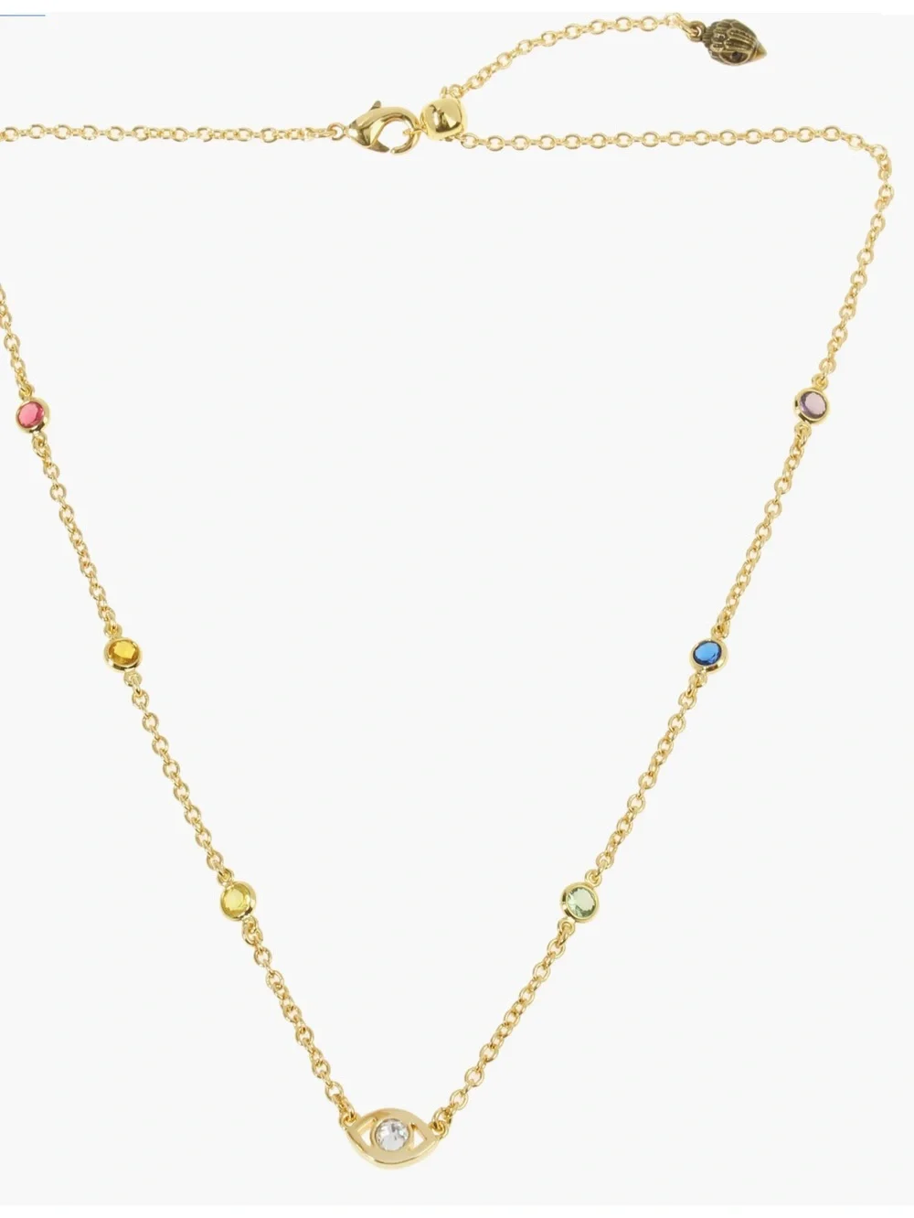 Kurt Geiger London Evil Eye Station Necklace New